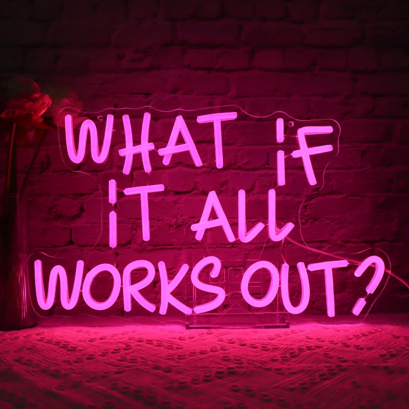 Home Office What Is It - What If It All Works Outป้ายนีออนLed