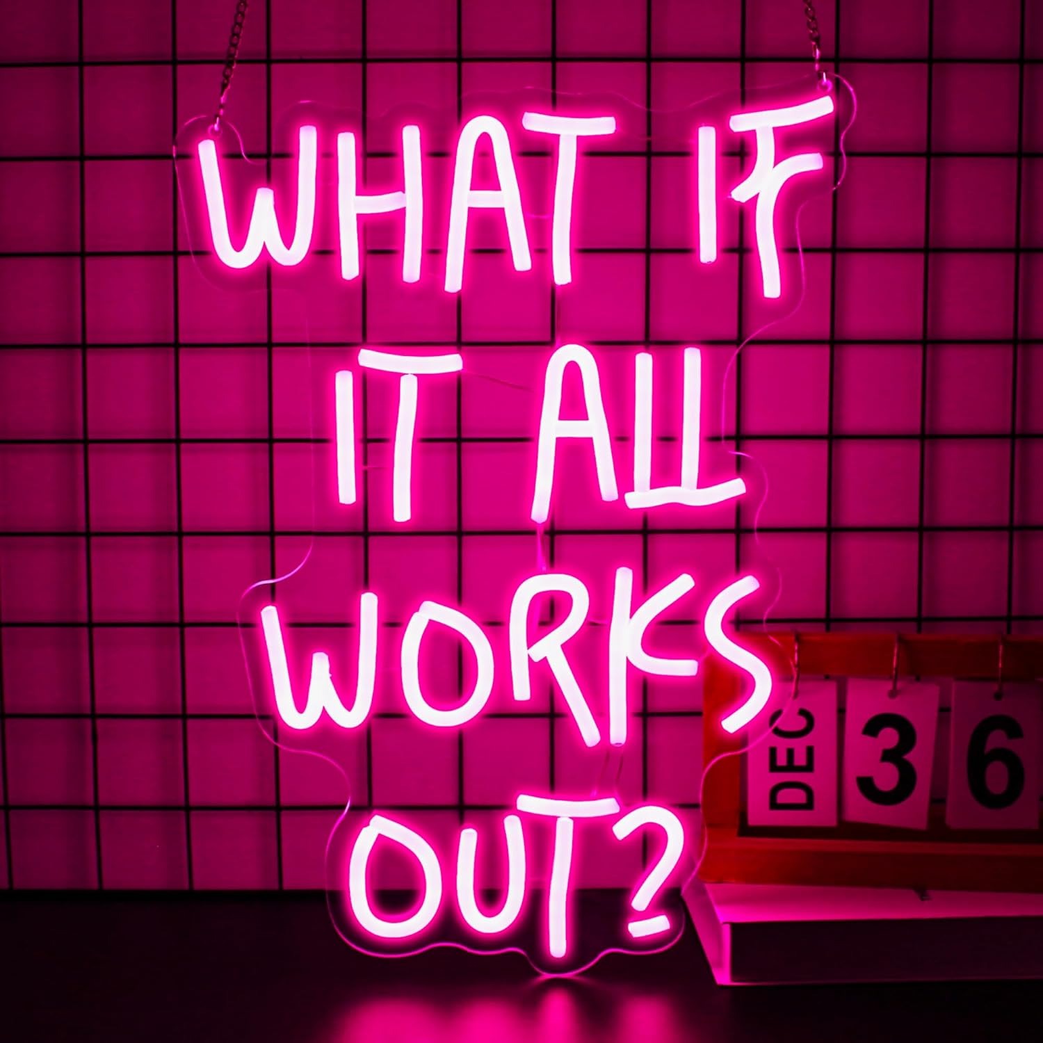 Home Office What Is It - จะเป็นอย่างไรถ้าทุกอย่างจะประสบความสำเร็จ? ป้ายไฟนีออน LED ปรับความสว่างได้ ใช้พลังงานจาก USB