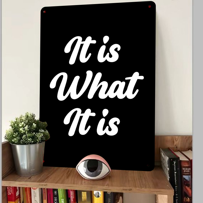 งานศิลปะโลหะติดผนังแบบกำหนดเอง - Home Office What Is It บทวิจารณ์และราคา