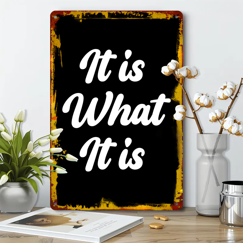 งานศิลปะโลหะติดผนังแบบกำหนดเอง - Home Office What Is It บทวิจารณ์และราคา