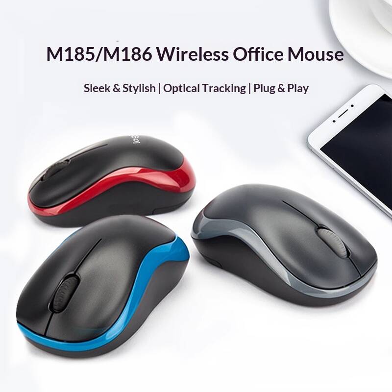 เมาส์ออปติคอลไร้สายโลจิเทค M18 - Home Office Pay บทวิจารณ์และราคา