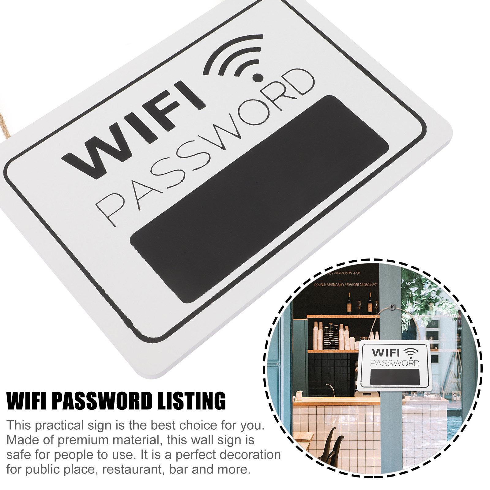 ป้ายรหัสผ่าน WiFi สำหรับตกแต่ง - Home Office Updates บทวิจารณ์และราคา