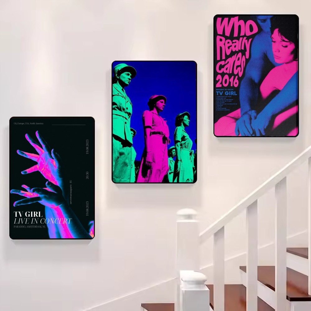 สีชมพูสาวทีวี Art โปสเตอร์คุณภ - Home Office And Tv Room Ideas บทวิจารณ์และราคา
